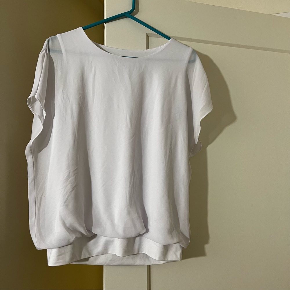 NWOT Lined white blouse